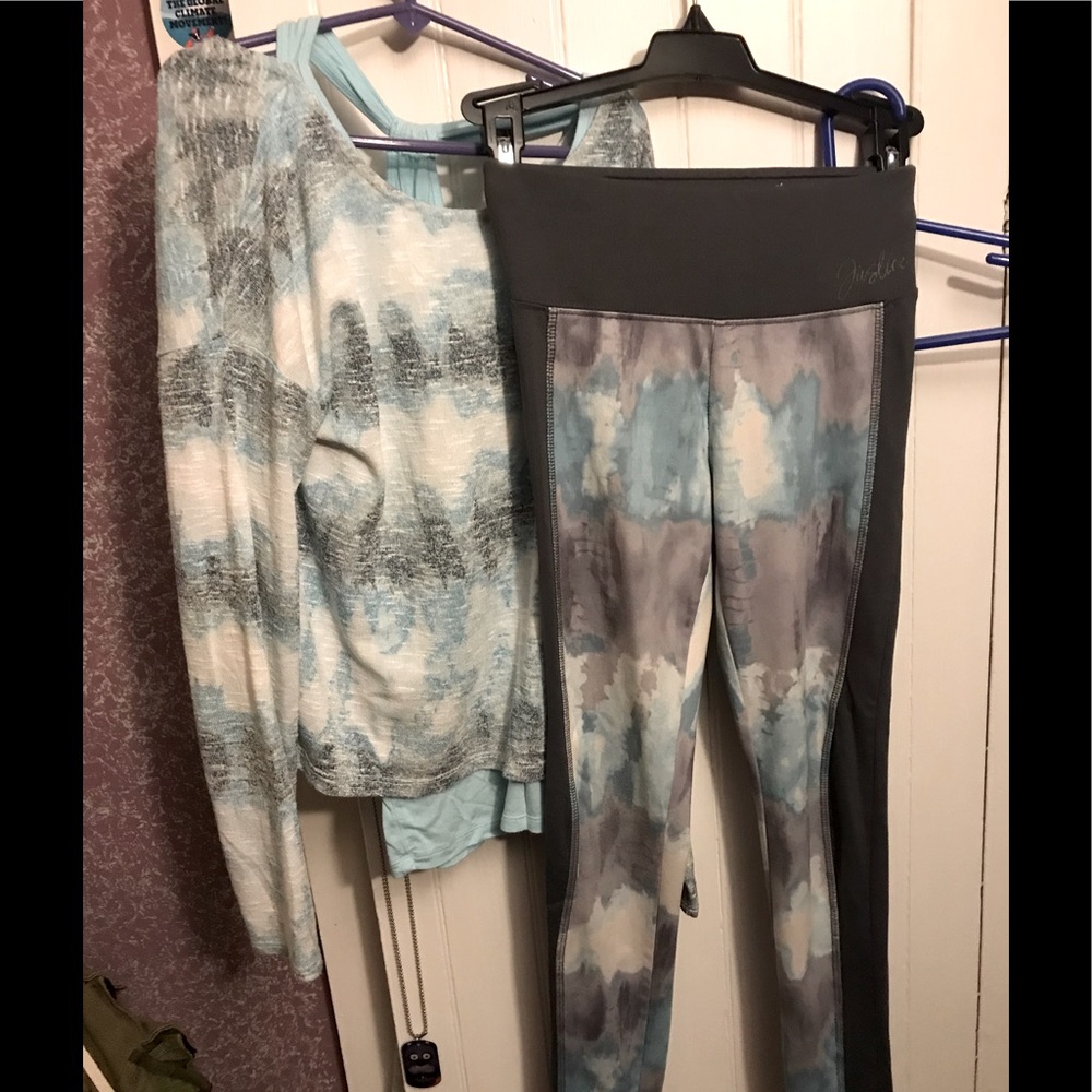 Justice matching top and leggings